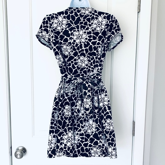 Rgl New York black & white tie-waist mini-dress - Picture 4 of 6